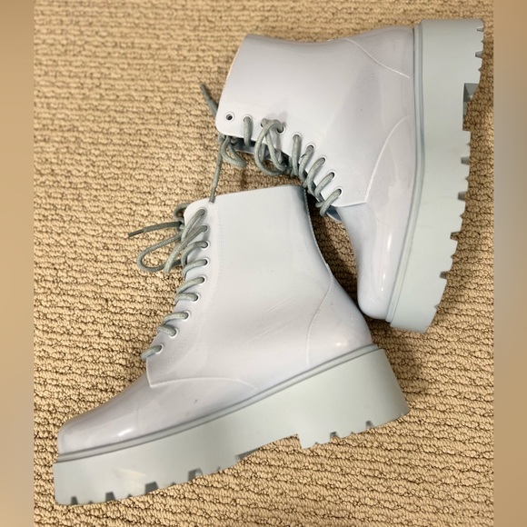 ASOS Design Lace Up Wellie Boots - Picture 3 of 4